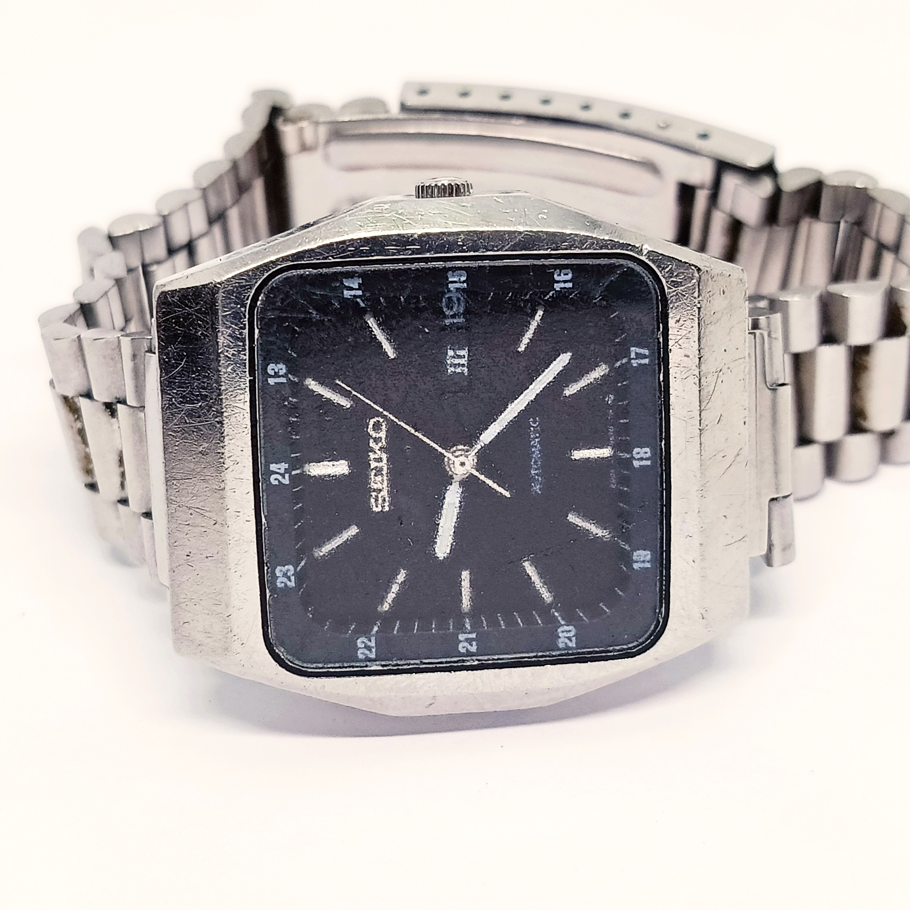 Men's Seiko Automatic TV Dial DayDate Steel 35mm Watch Online