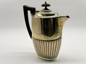 Late Victorian silver-plated hot water kettle