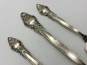 Set of silver-plated cutlery - for cakes and soup