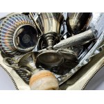 Mix of silver-plated and chrome-plated items