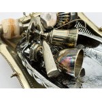 Mix of silver-plated and chrome-plated items