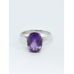 Amethyst Ring, 925 Silver Gemporia