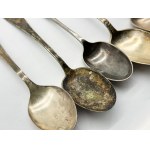 Mix of 7 silver-plated spoons