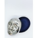 Plated box, mask-shaped lid