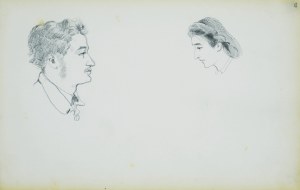 Stanisław Chlebowski (1835-1884), Szkice głowy mężczyzny i kobiety