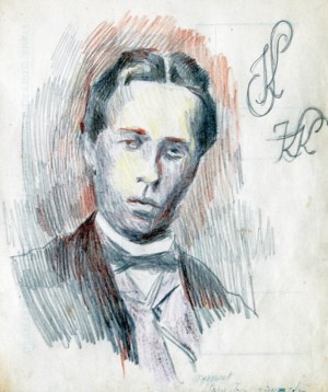 Stanisław Kamocki (1875-1944), Autoportret młodzieńczy, ok. 1895