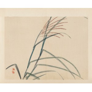 Kōno Bairei (1844-1895), Trawy, wyd. Yamada Shinzaburo, Kioto/Japonia, 1913 r.