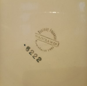 Elżbieta PIWEK-BIAŁOBORSKA, Cake set (1+4), pattern 184, Faience Factory 