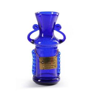 Vaso con targhetta Automobilklub Warszawski
