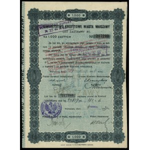 Rzeczpospolita Polska (1918-1939), zestaw 3 papierów wartościowych