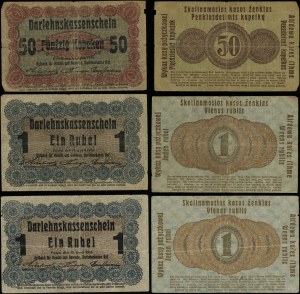 Poland, set: 2 x 1 ruble and 50 kopecks, 17.04.1916, Poznań