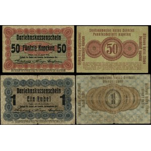 Polska, zestaw: 1 rubel oraz 50 kopiejek, 17.04.1916, Poznań