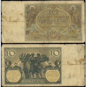 Polska, 10 złotych, 20.07.1926, zn.w. 10 ZŁ, seria CA