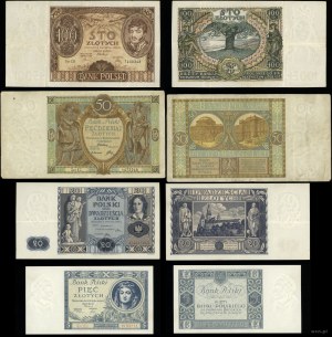 Poland, set of 4 banknotes, 1929-1936