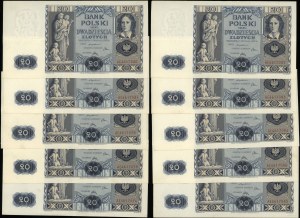 Poland, set of 10 20 zloty banknotes, 11.11.1936