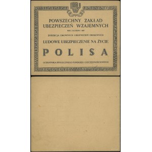 Polska, Ludowe Ubezpieczenie na Życie, 31.05.1950, Warszawa