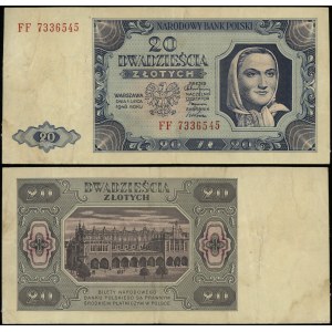 Polska, 20 złotych, 1.07.1948, FF