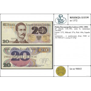 Polska, 20 złotych, 1.06.1982, G