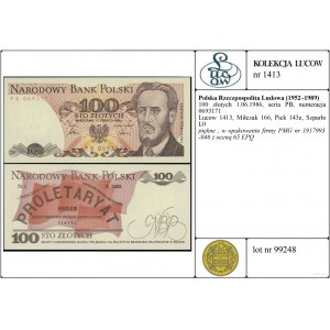Polska, 100 złotych, 1.06.1986, PB