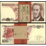 Poland, set: 100 x 100 zloty with NBP banderole, 1.12.1988