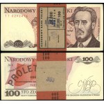 Poland, set: 100 x 100 zloty with NBP banderole, 1.12.1988