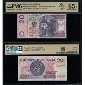 Polska, 20 złotych, 25.03.1994, AJ