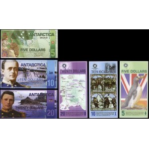 Antarktyda, zestaw 6 banknotów, 2008-2011