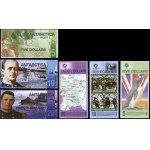 Antarctica, set of 6 bills, 2008-2011