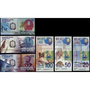 Antarktyda, zestaw 6 banknotów
