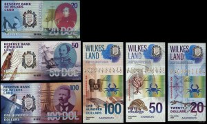 Antarctica, set of 6 bills