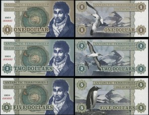 Antarctica, set of 6 bills