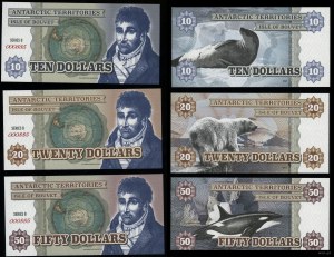 Antarctica, set of 6 bills