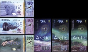 Arctic areas, set of 6 bills