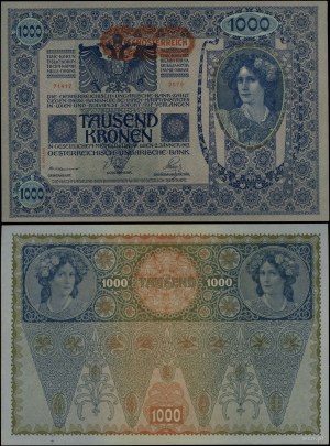 Austria, 1,000 crowns, 2.01.1902 (1919)