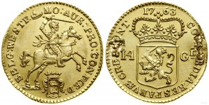 Netherlands, 14 guilders, 1763