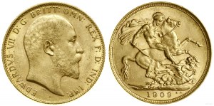 United Kingdom, pound, 1909, London