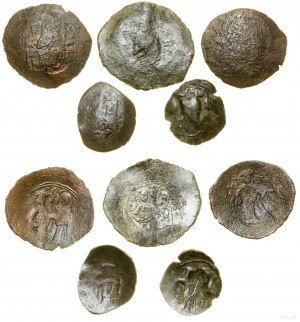 Set of coins, set of 5 x aspron trachy, 11th-13th centuries.