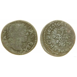 Polska, szeląg miedziany (boratynka), 1659 TLB, Ujazdów