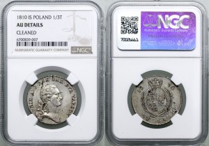 Poland, two-zloty (1/3 thaler), 1810 IS, Warsaw