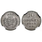 Poland, 10 groszy, 1813 IB, Warsaw