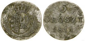 Poland, 5 groszy, 1811 IB, Warsaw