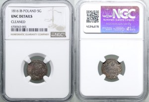 Poland, 5 Polish pennies, 1816 IB, Warsaw
