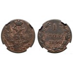 Poland, 1 grosz, 1840 MW, Warsaw