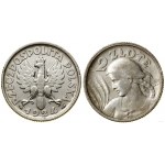 Poland, 2 zloty, 1924, Paris