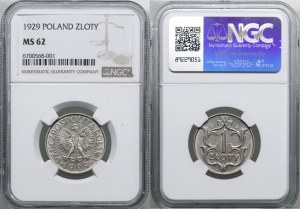 Poland, 1 zloty, 1929, Warsaw