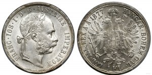 Austria, 1 florin, 1877, Vienna