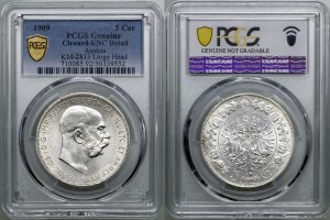 Austria, 5 crowns, 1909, Vienna