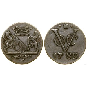 Holenderskie Indie Wschodnie (1726-1949), 1 duit, 1789, Utrecht