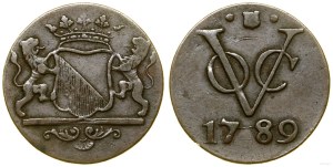 Dutch East Indies (1726-1949), 1 duit, 1789, Utrecht