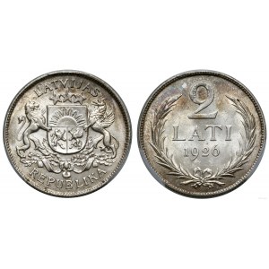 Łotwa, 2 łaty, 1926, Londyn